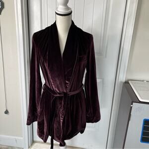 M Martin‎ velvet very soft velour belted jacket